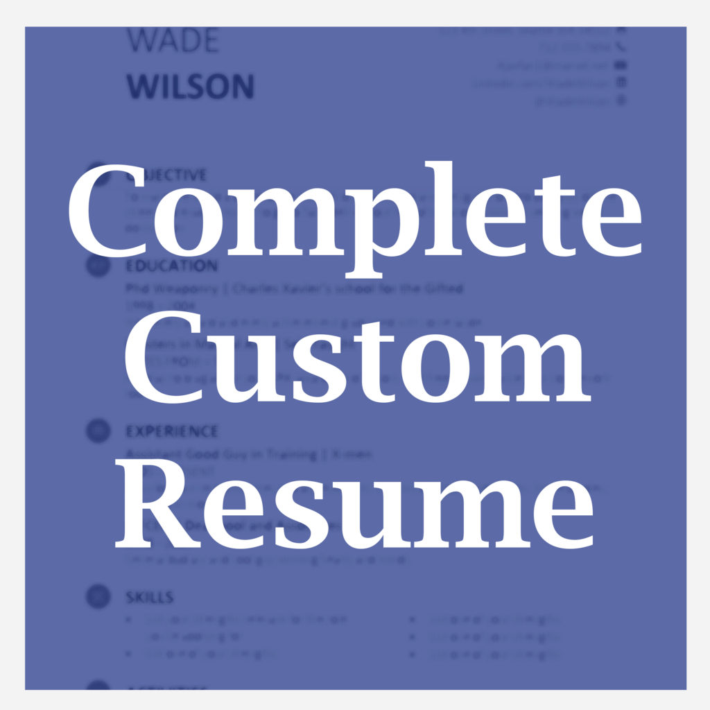 Custom resume